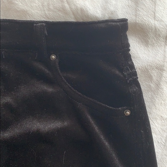 Forever 21 Black Velvet Skirt - Picture 5 of 5